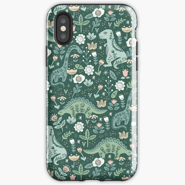 Item preview, Folk Floral Dinosaur designed and sold by latheandquill.