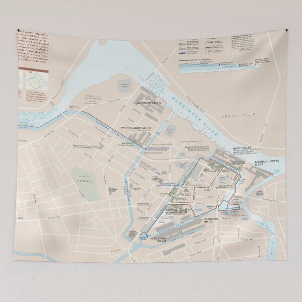 Item preview, Lowell National Historical Park Map (1999) Massachusetts Historic City Atlas designed and sold by BravuraMedia.