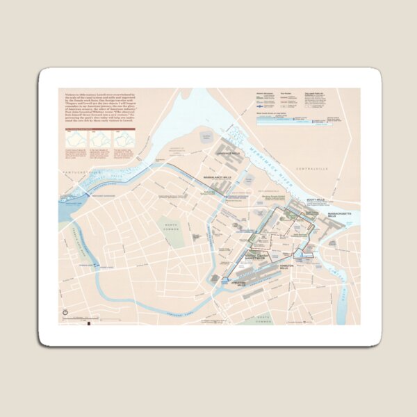 Item preview, Lowell National Historical Park Map (1999) Massachusetts Historic City Atlas designed and sold by BravuraMedia.