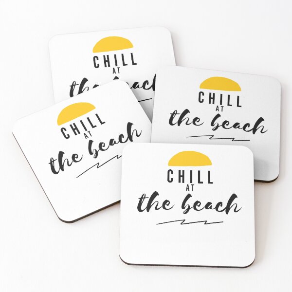 Item preview, Chill at the beach summer calligraphic  designed and sold by 77ART.