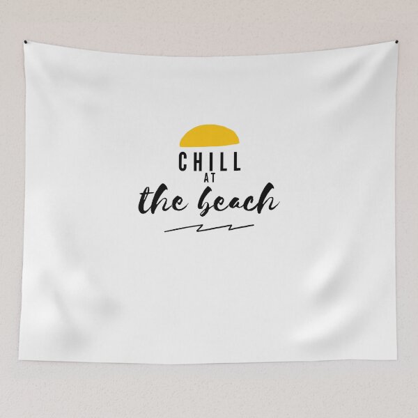 Item preview, Chill at the beach summer calligraphic  designed and sold by 77ART.