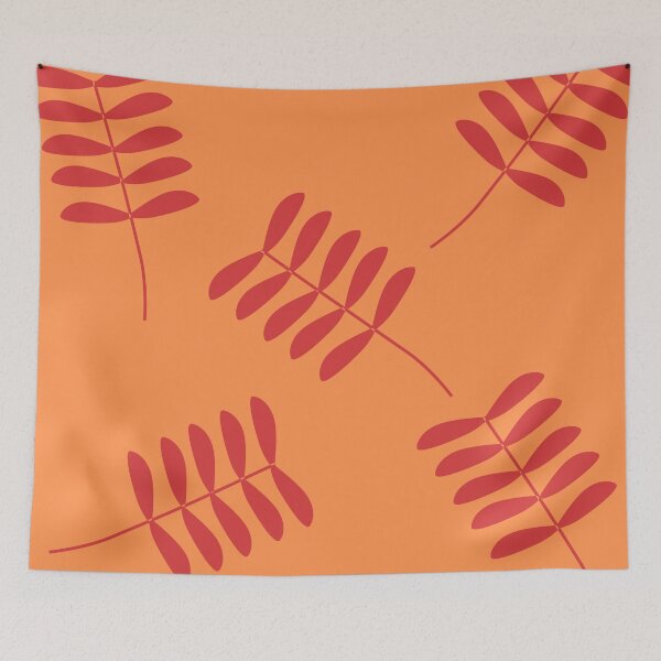 Item preview, Red and Orange Leaf Plant designed and sold by samhithadesigns.