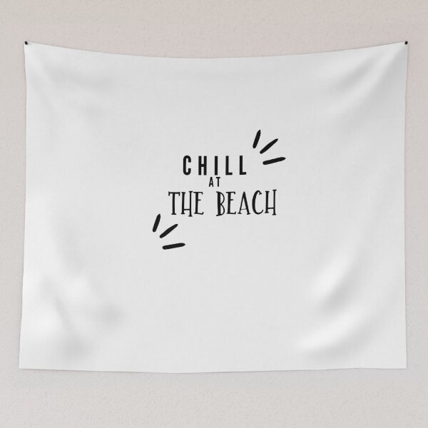 Item preview,  Chill at the beach summer calligraphic  designed and sold by 77ART.