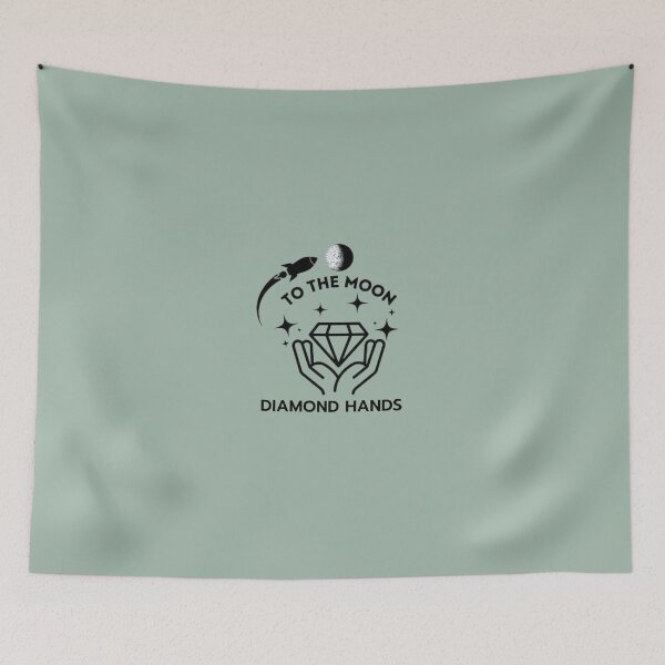 Item preview, to the moon diamond hands shirt designed and sold by chanat3659.