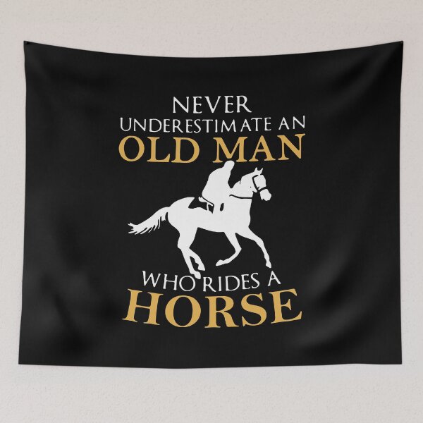 Item preview, Never Underestimate An Old Man Who Rides A Horse designed and sold by Ahmadeshop.