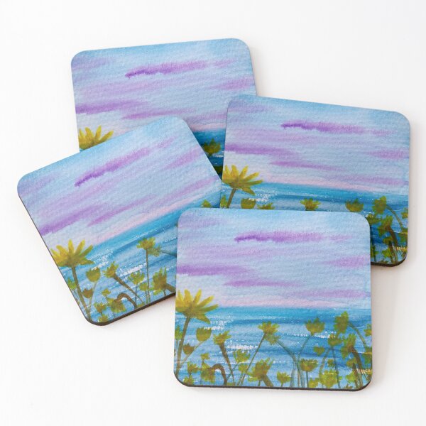 Item preview, Watercolor Lakeside Flowers designed and sold by Chloehoofman.