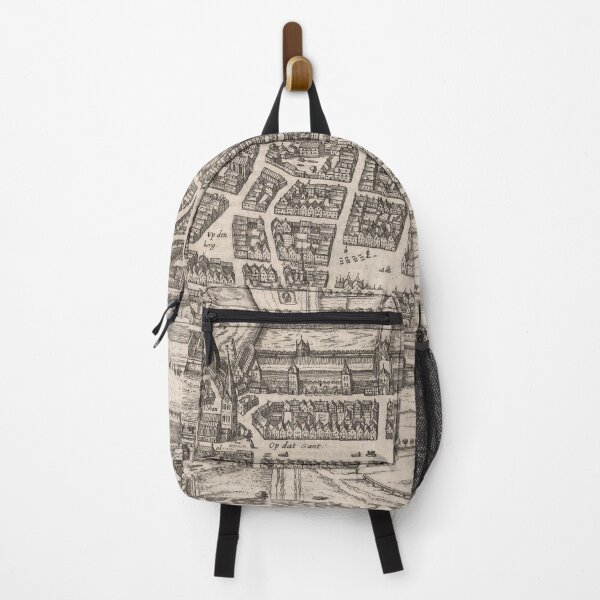 Item preview, Old Luneberg Germany Map (1597) Vintage Lumborg Town & Street Atlas designed and sold by BravuraMedia.