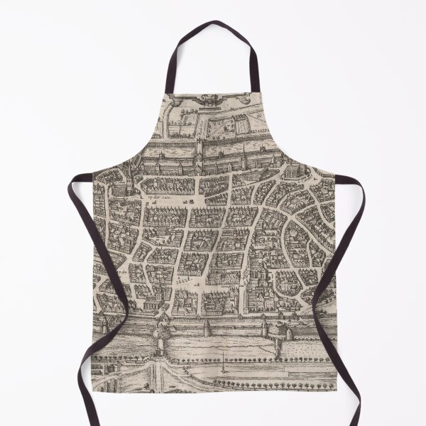 Item preview, Old Luneberg Germany Map (1597) Vintage Lumborg Town & Street Atlas designed and sold by BravuraMedia.