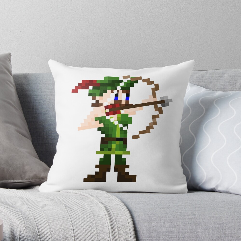 Shooty Arrow Man Throw Pillow