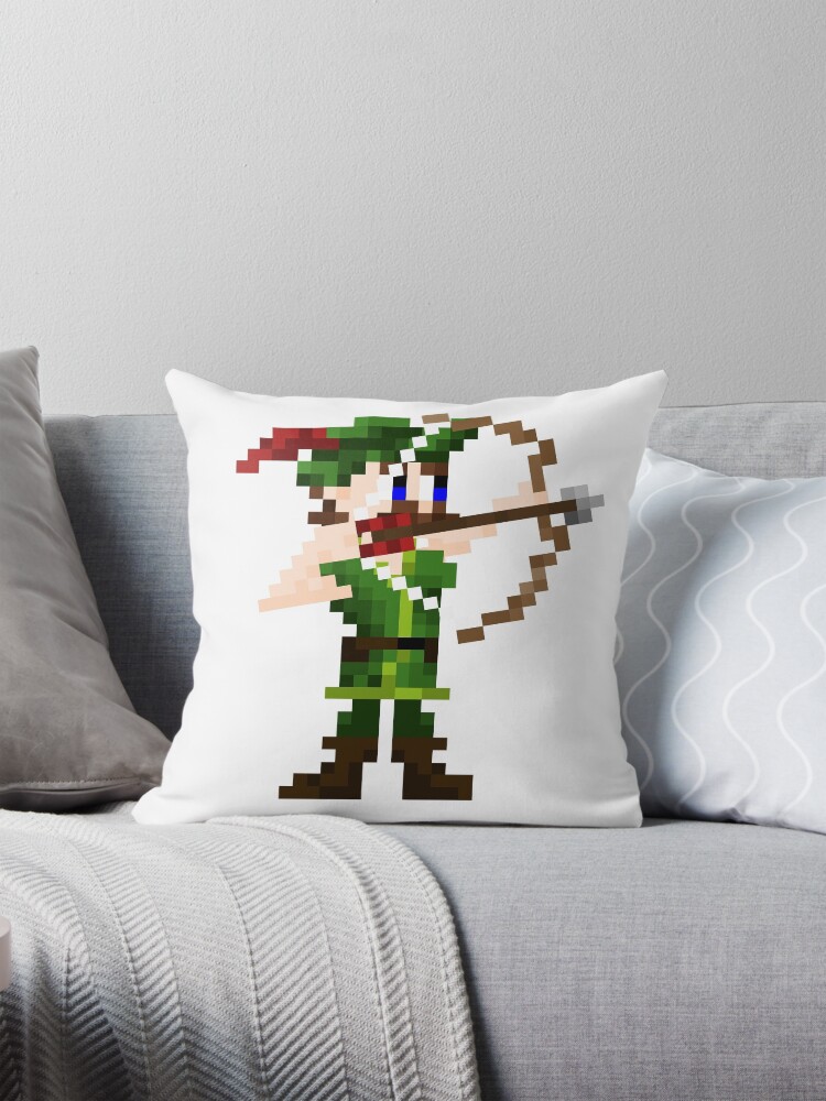 Thumbnail 1 of 4, Pillow, Shooty Arrow Man designed and sold by dapperoctopus.