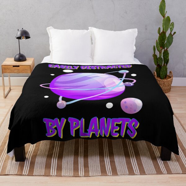 Item preview, . Easily distracted by planets Funny - purple planer designed and sold by Cool Store.