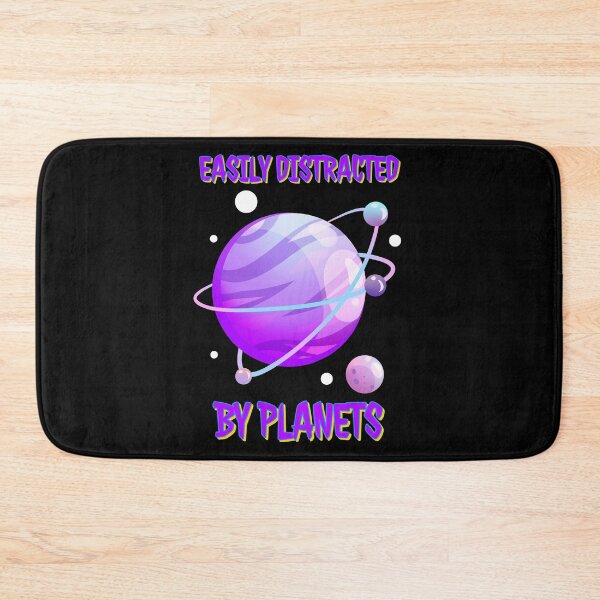 Item preview, . Easily distracted by planets Funny - purple planer designed and sold by Cool Store.