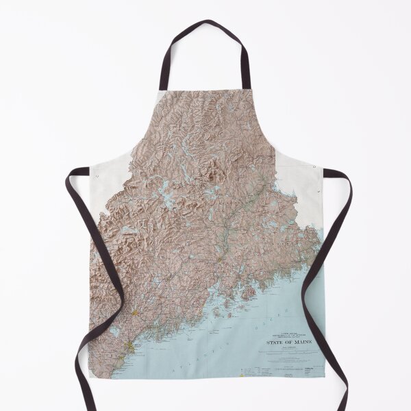Item preview, Maine Relief Map (1977) The Pine Tree State Topographical Atlas designed and sold by BravuraMedia.