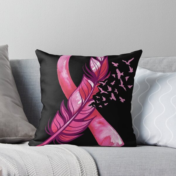 Item preview, Feather Breast Cancer Awareness Pink Ribbon designed and sold by bluebadgez.