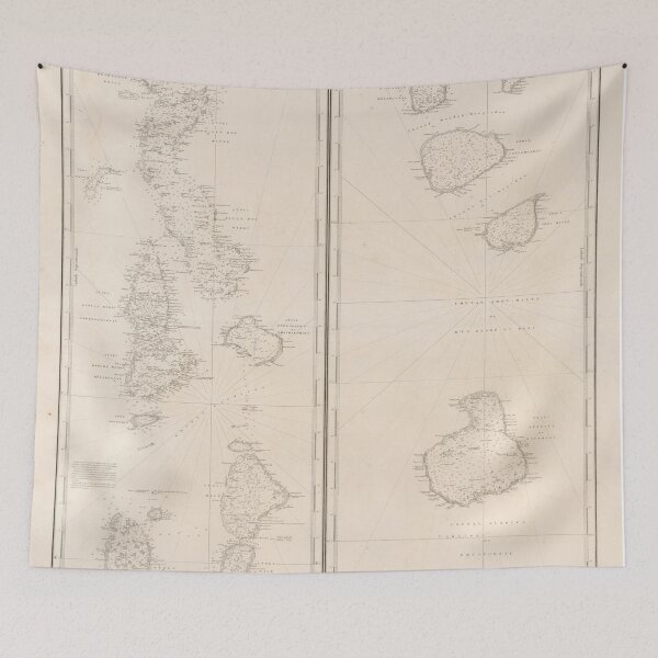 Item preview, Old Maldives Islands Map (1841) Vintage Maldivian Isles Atlas designed and sold by BravuraMedia.