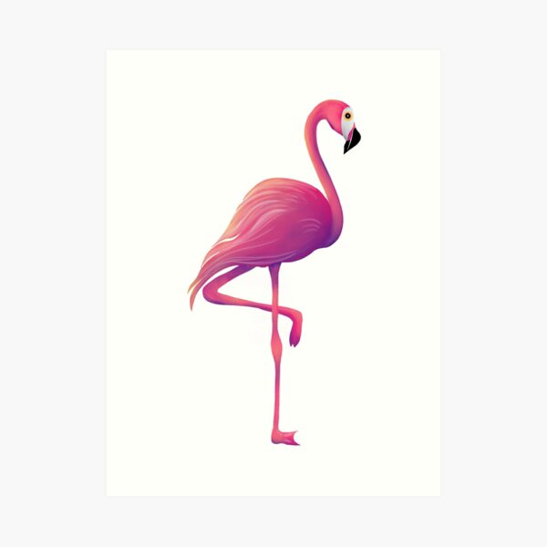 Pink Flamingo 4 Art Print