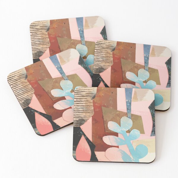 Item preview, mid century geometry shapes #organicart #blushart designed and sold by MerleCallesen.