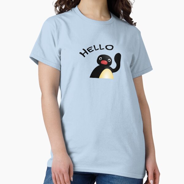 Vista previa del artículo con la obra «Hola Pingu», diseñado y vendido por pingoshop.