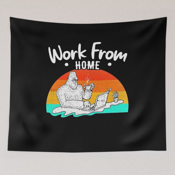 Item preview, Work From Home Employee Bigfoot designed and sold by Ahmadeshop.