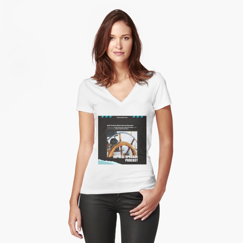 Item preview, Fitted V-Neck T-Shirt designed and sold by SanDiegoSailing.