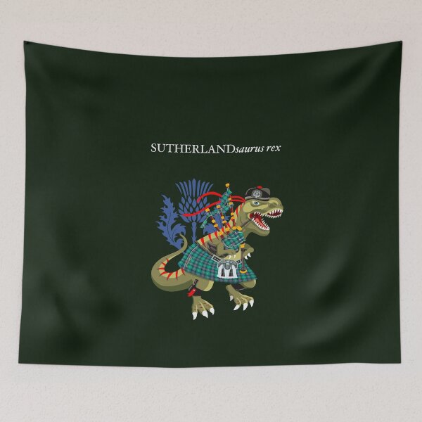 Item preview, Clanosaurus Rex SUTHERLANDsaurus rex Sutherland Family Tartan designed and sold by Lisa Rotenberg.