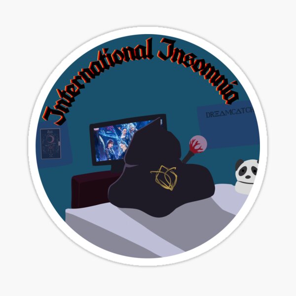 International Insomnia Glossy Sticker