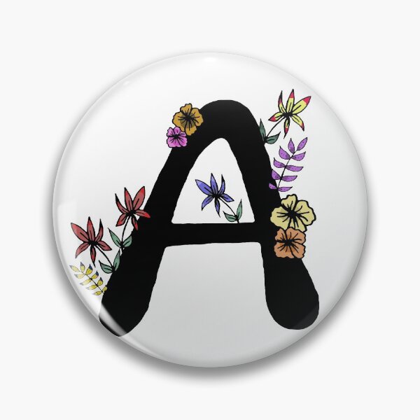 Item preview, Floral initial A designed and sold by hvasilevshop.