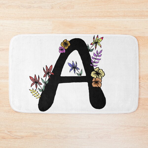 Item preview, Floral initial A designed and sold by hvasilevshop.