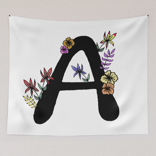 Item preview, Floral initial A designed and sold by hvasilevshop.