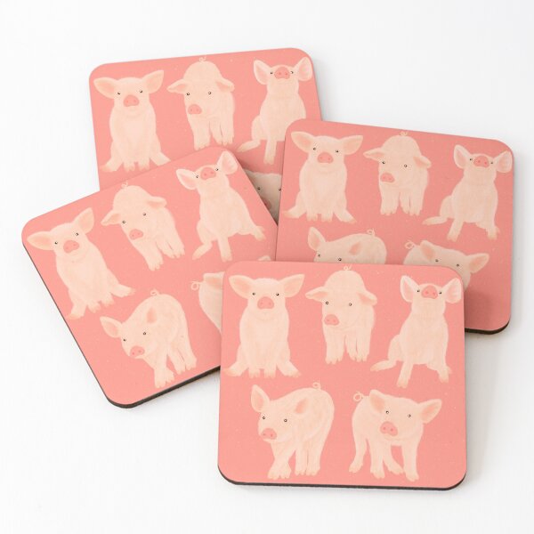 Item preview, piglets (dark pink) designed and sold by tandemsy.