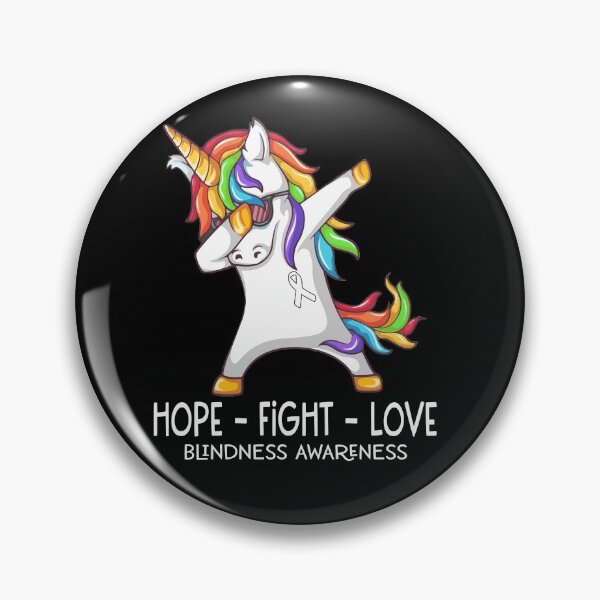 Item preview, Hope Fight Love Blindness Awareness designed and sold by Brad-FI.