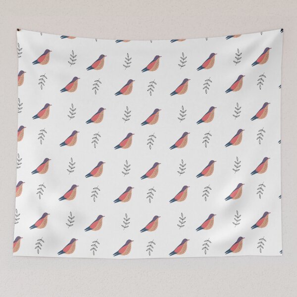 Item preview, bird and leaves pattern designed and sold by iamsonya-.