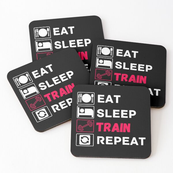 Item preview, eat sleep train repeat designed and sold by ronaldsonou.