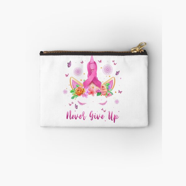 Item preview, breast cancer unicorn Never give up designed and sold by bluebadgez.