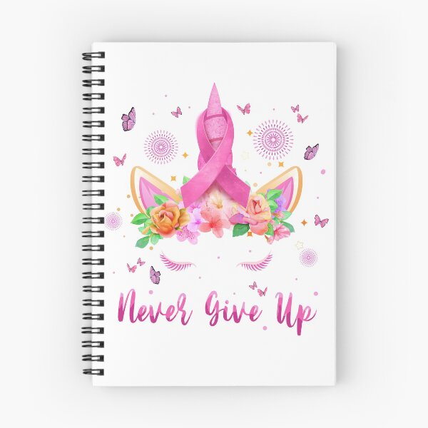 Item preview, breast cancer unicorn Never give up designed and sold by bluebadgez.