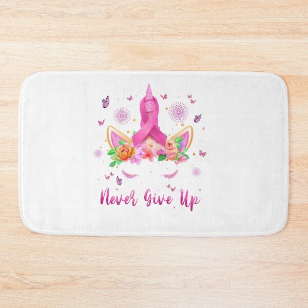 Item preview, breast cancer unicorn Never give up designed and sold by bluebadgez.