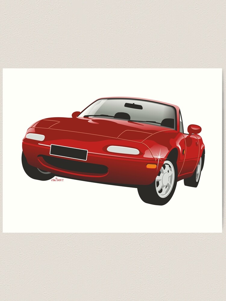 Designer Mazda Miata MX-5 na Red Backpack for Sale by martjfaulkner