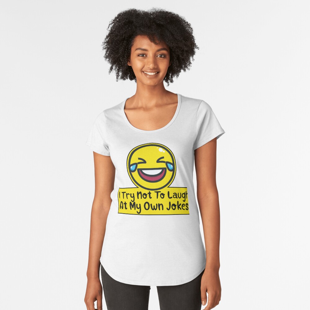 I TRY NOT TO LAUGH AT MY OWN JOKES Leggings by CreativeAngel