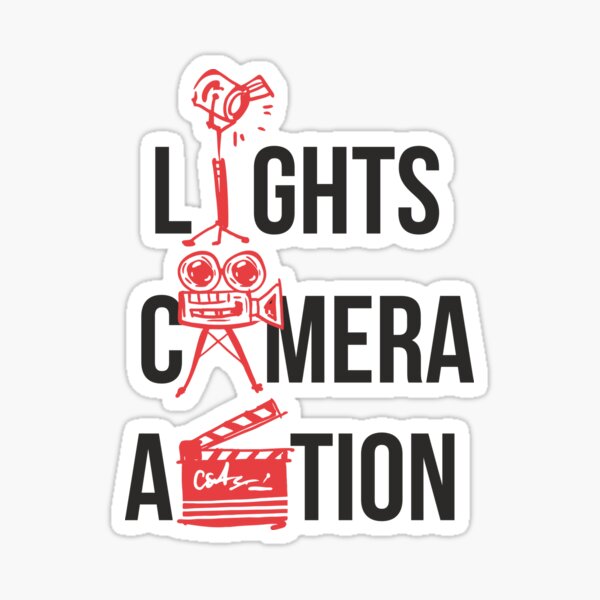 Lunes, cámara, acción - Camera - Sticker