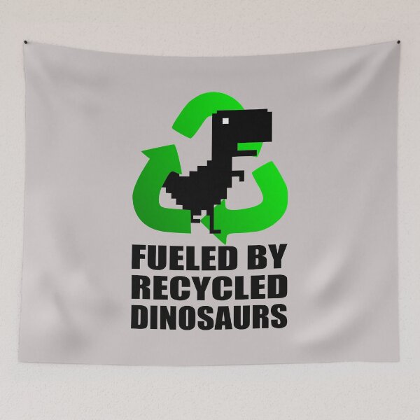Item preview, Offline Dino – Fueled by Recycled Dinosaurs designed and sold by birdo-art.