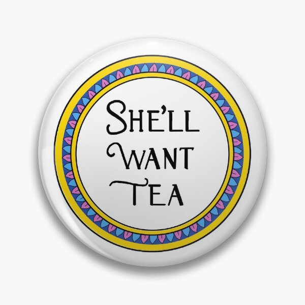 Item preview, She'll Want Tea Yellow Plate designed and sold by Mghoward19.