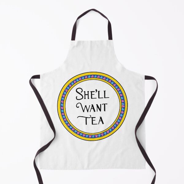 Item preview, She'll Want Tea Yellow Plate designed and sold by Mghoward19.