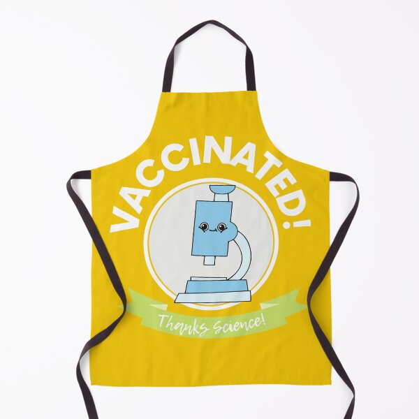 Item preview, Vaccinated Thanks Science Microscope Yellow Round Design - Cute Funny Vaccinated Science designed and sold by Teetee94.