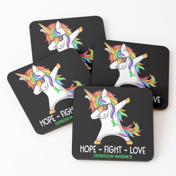 Item preview, Hope Fight Love Depression Awareness designed and sold by Brad-FI.
