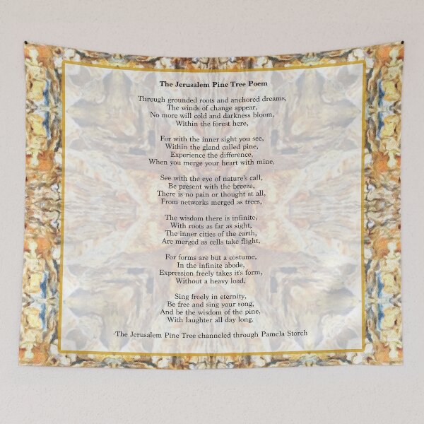 Item preview, The Jerusalem Pine Tree Poem designed and sold by Pamela Storch.