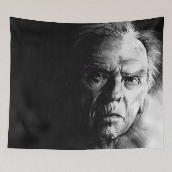 Item preview, Jean-Louis Trintignant - conté drawing designed and sold by Paul Davenport.