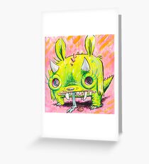 Subatomic Photon Muncher Greeting Card