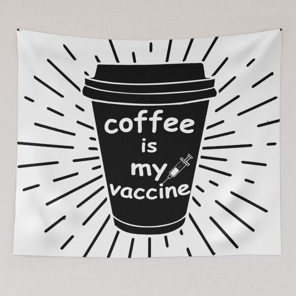 Artikelvorschau, Kaffee ist mein Impfstoff lustiges Shirt entworfen und verkauft von YSNbr.