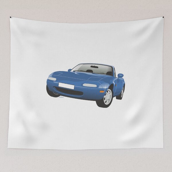 Item preview, Mazda MX-5 Miata blue designed and sold by car2oonz.