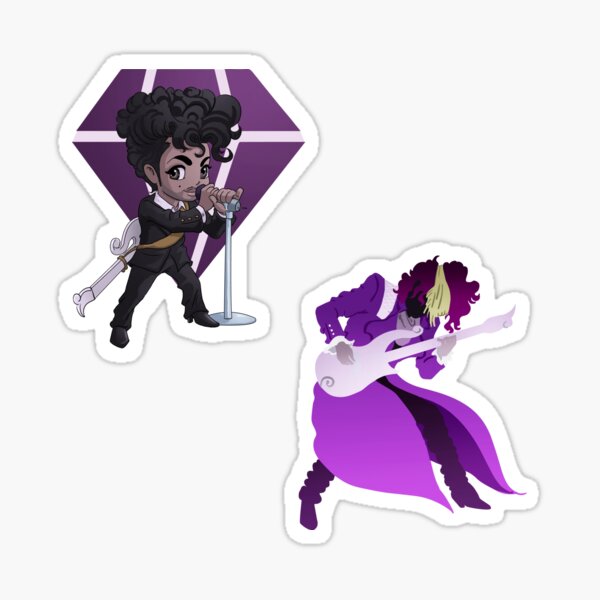 Purple Funk Anime Sticker Pack I Sticker